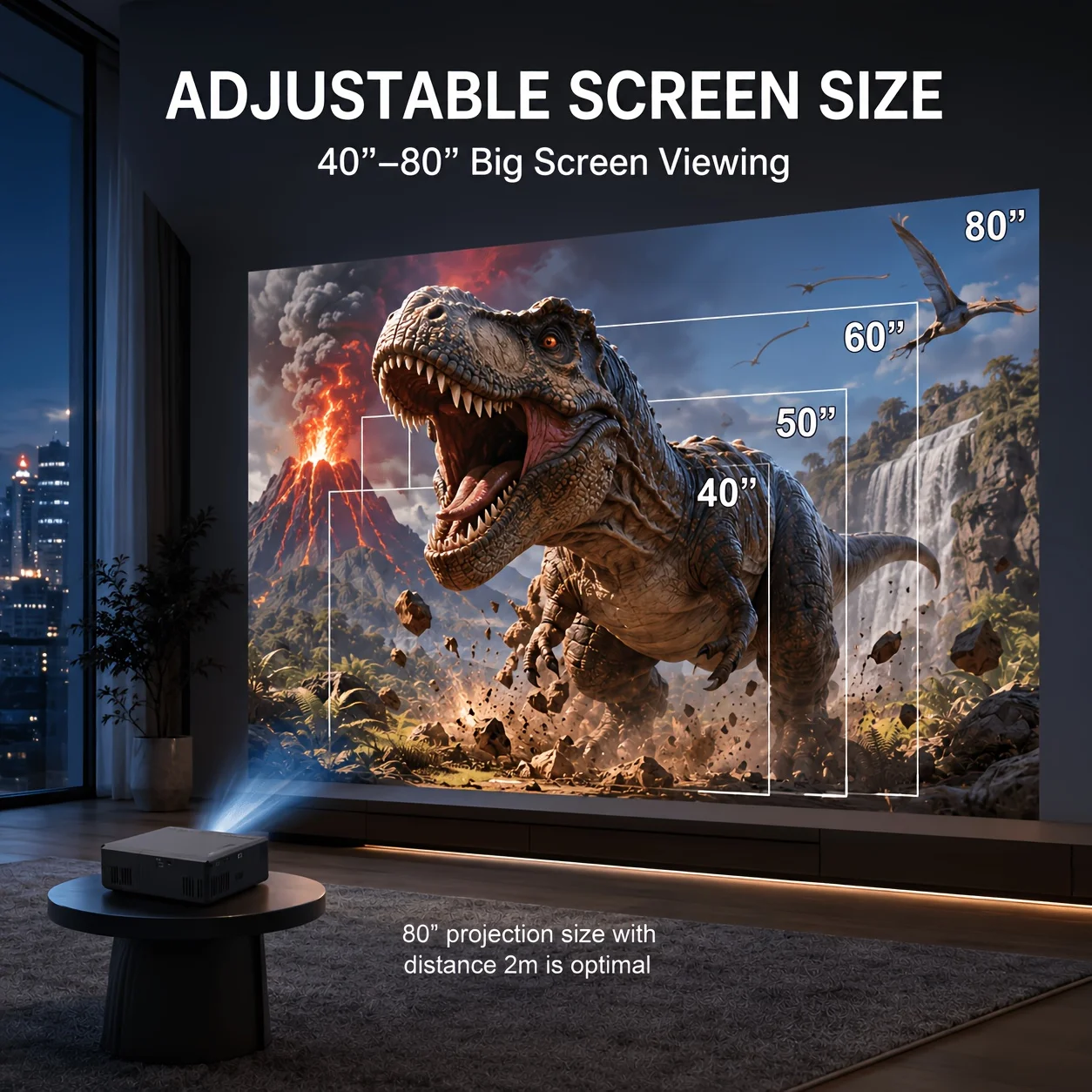 Mini proyector portátil, compa - Android Tablet Gaming Accessories reseña y precio