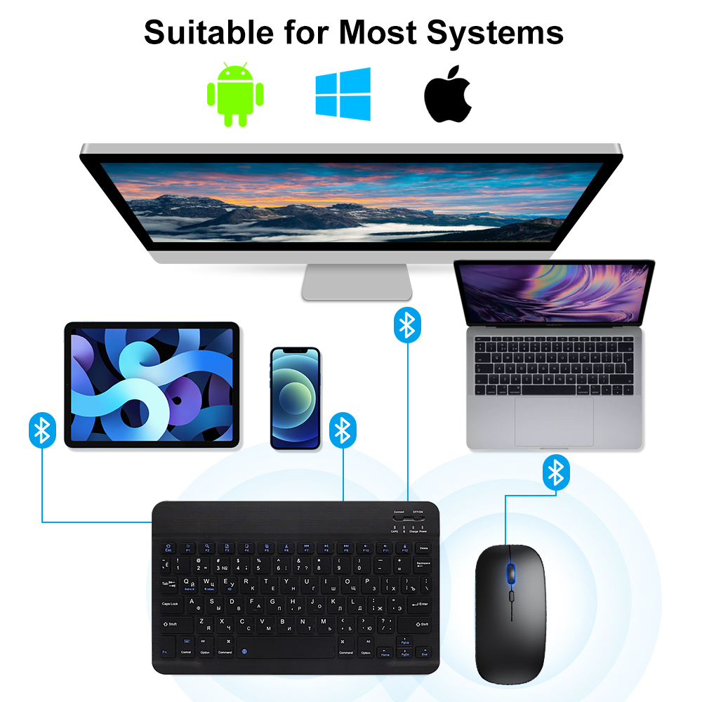 Teclado y ratón Bluetooth para - Android Tablet Gaming Accessories reseña y precio